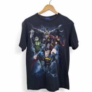 Y2K DC Comic Justice League Black Graphic T shirt