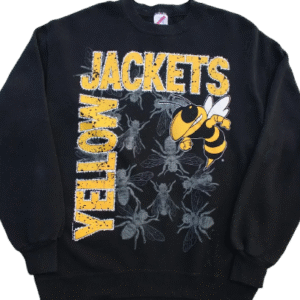yellow jackets 80s crewneck