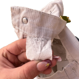 90s Beige Dee Cee Pinstripe Carpenter Shorts - Image 5