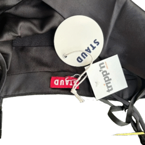 Black Staud Satin Mini Dress - Image 5