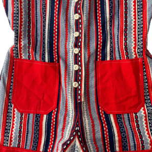 60s Permanent Press Striped Jumpsuit - Image 4