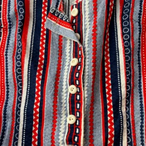 60s Permanent Press Striped Jumpsuit - Image 5