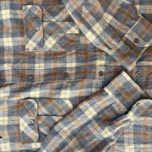 90s beige pendleton plaid flannel shirt - Image 3
