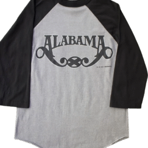 1980's vintage alabama band promo tee raglan style