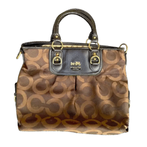 Vintage Leather Gold Coach Hologram Handbag